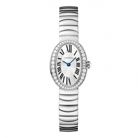Cartier Baignoire 18K White Gold & Diamond Lady’s Watch, WB520025