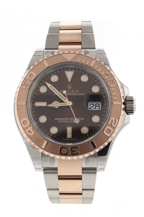 YACHT-MASTER 40 Chocolate Dial 18k Rose Gold Mens Watch 116621