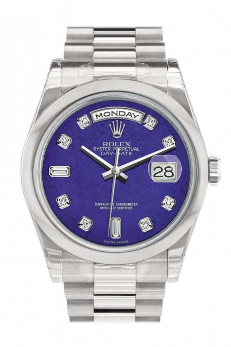Day Date 36 Lapis Lazuli Diamonds Dial President Men's Watch 118206